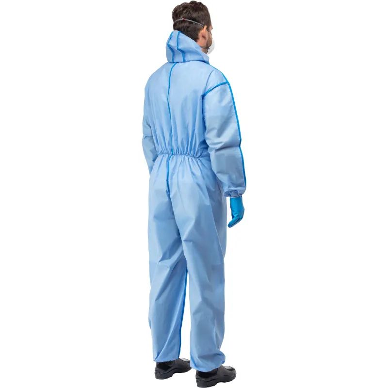 Комбинезон одноразовый защитный с капюшоном SafeGard76 синий р-р М (ESB428)