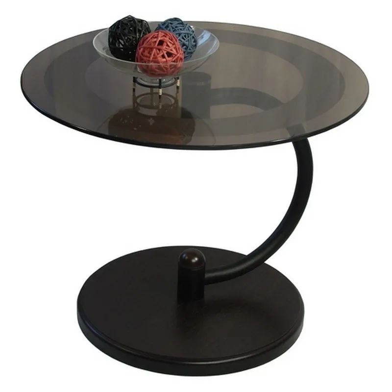 Стол журнальный ME_Дуэт 13Н венге/стекло тонированное