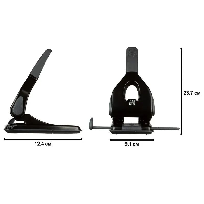 Дырокол SAX 618 до 65л., металл, с лин., черный, Австрия-Венгрия