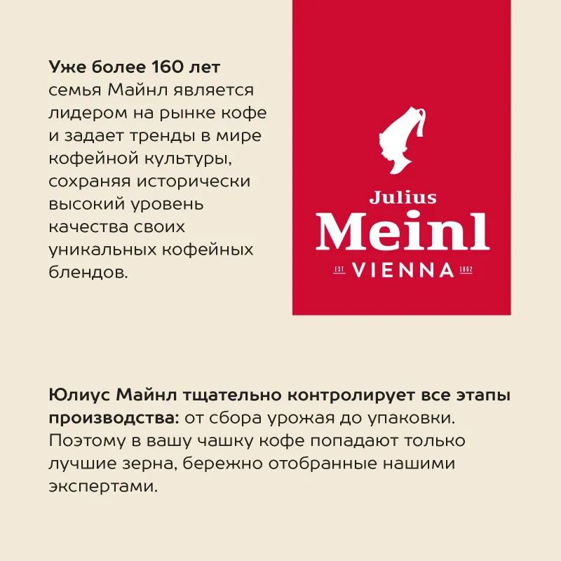 Кофе Julius Meinl Президент Классическая Коллекция в зернах, 1кг (89933)