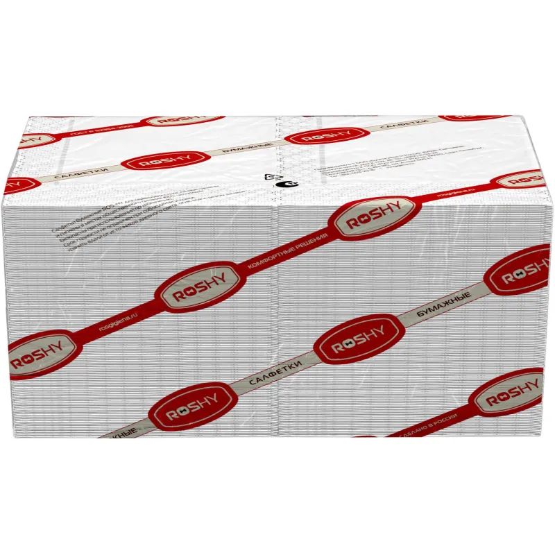 Салфетки бумажные 2 сл. 24х24 белые 250 шт./уп_Л