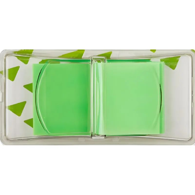 Клейкие закладки пласт. 1цв.по 50л. 25ммх45 неон зелен Attache Selection