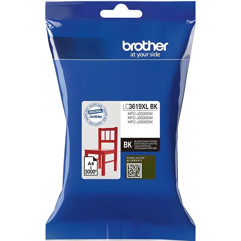 Картридж струйный Brother LC3619XLBK чер.пов.емк для MFCJ3530DW/3930DW