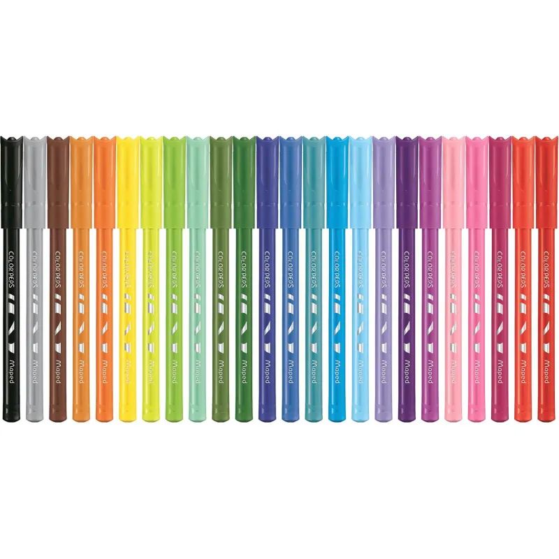 Фломастеры Maped COLOR&#039;PEPS OCEAN,супер-смываемые,24цв/наб,845722