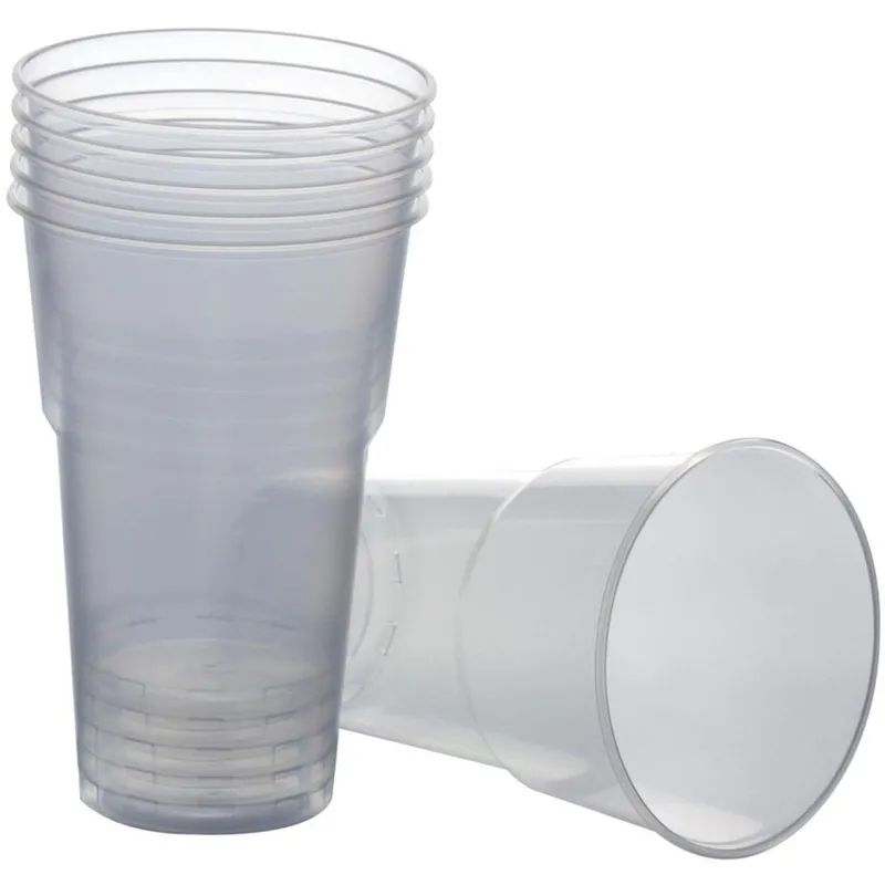 Стакан одноразовый 500мл прозр., для хол/гор. бюджет, КОМУС ПП 50шт/уп