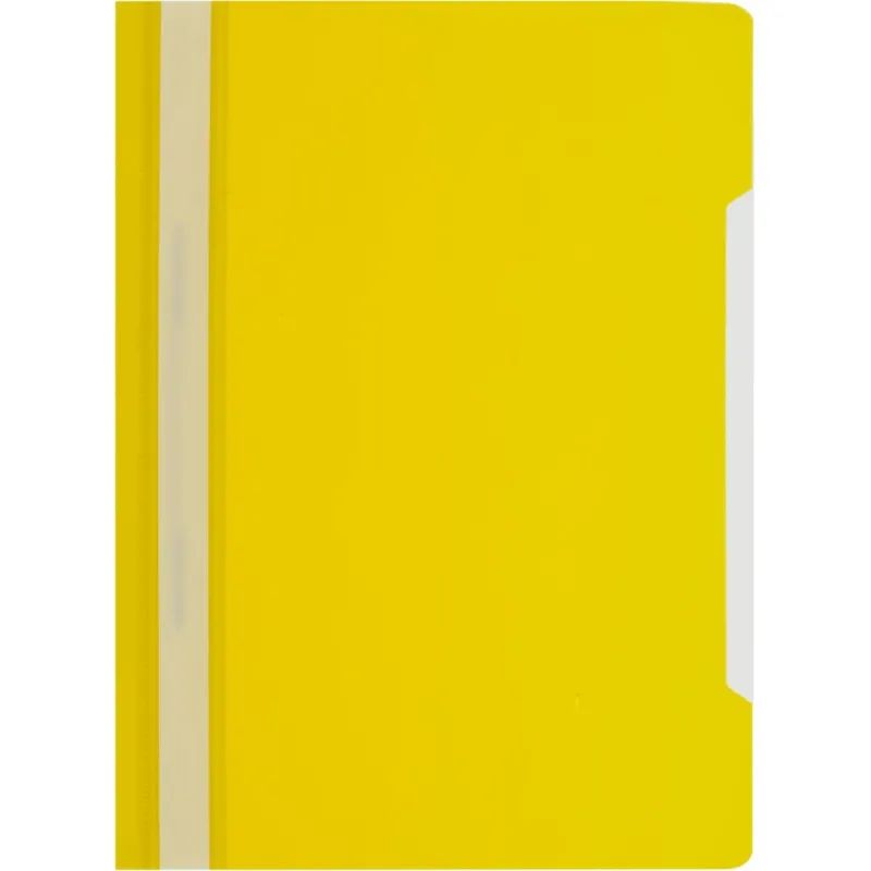 Скоросшиватель пластиковый A4 Attache Economy 100/120, желтый, 10шт/уп