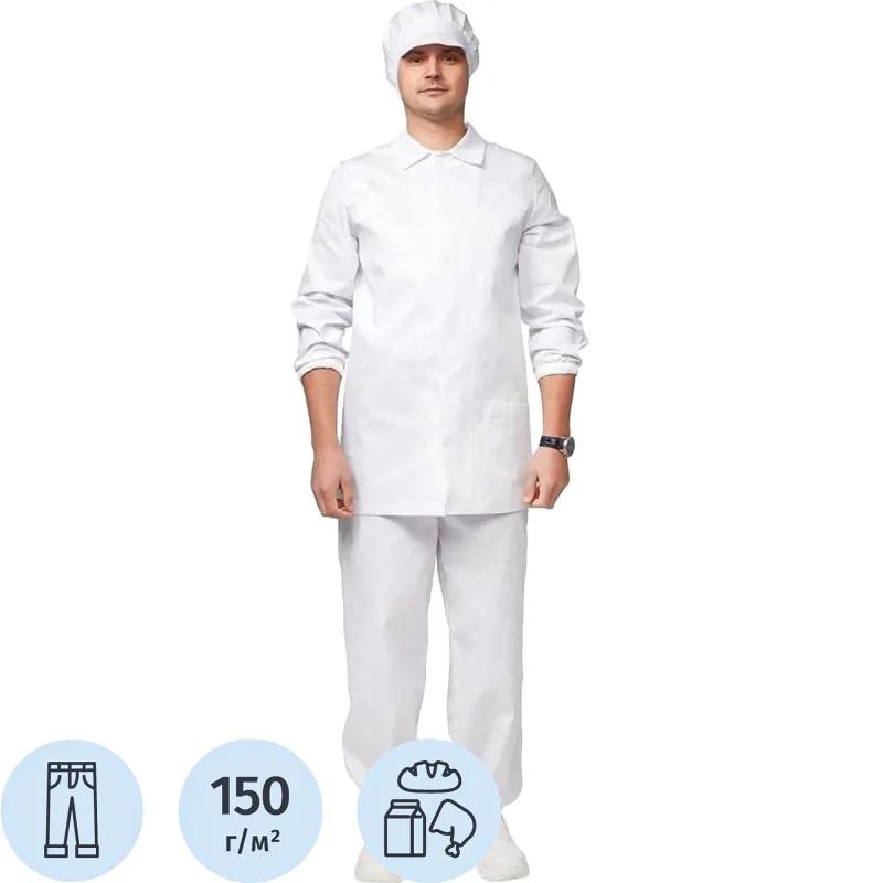 Брюки для пищевого производства универс. у17-БР (р.60-62) р.182-188