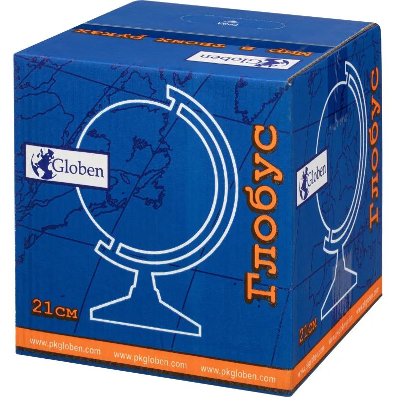 Глобус физико-политический с подсветкой,210мм