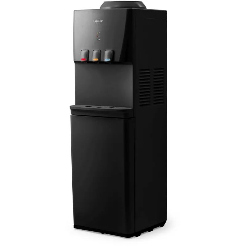 Кулер для воды VATTEN V46NKB напольный, компрессорный, черный, холодильник