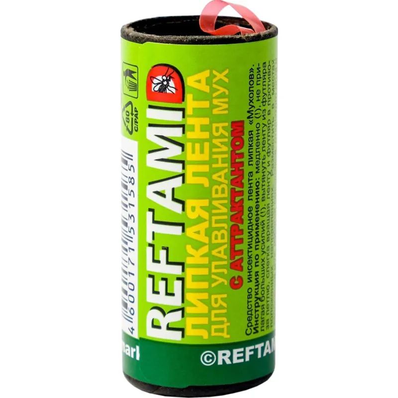 Средство от насекомых РЕФТАМИД липкая лента от мух 4 шт