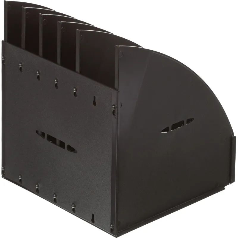 Лоток вертикальный для бумаг Attache сборный черный 5 отд.,240мм