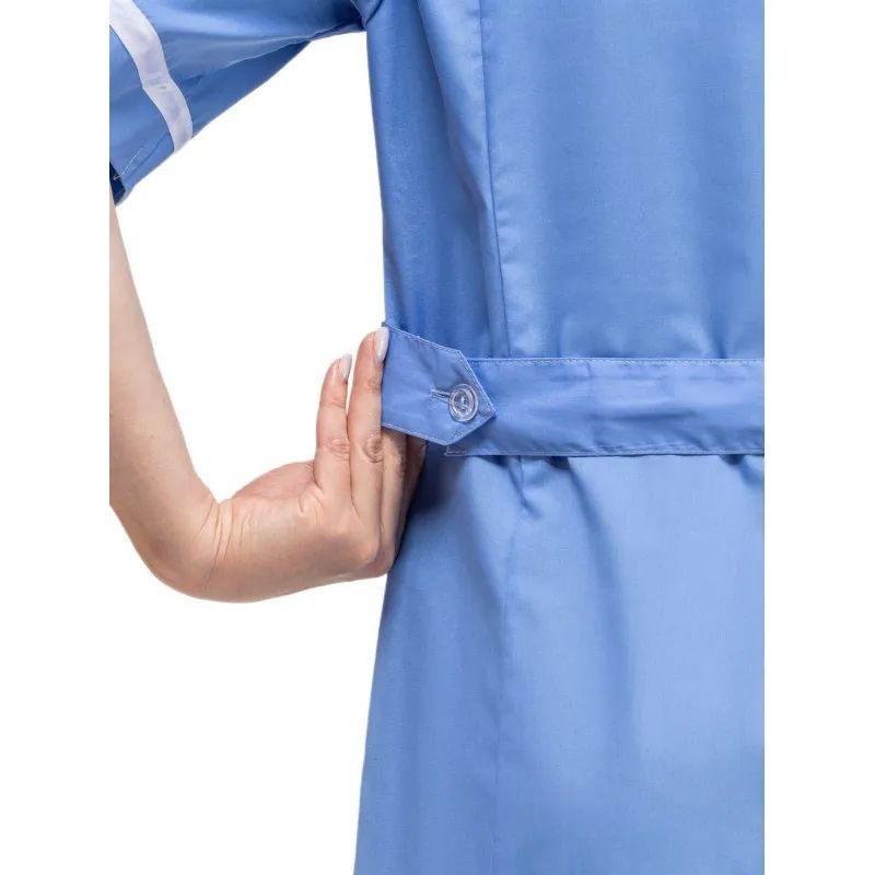 Халат для медицинского персонала м09-ХЛ серо-голуб (р.60-62) 170-176