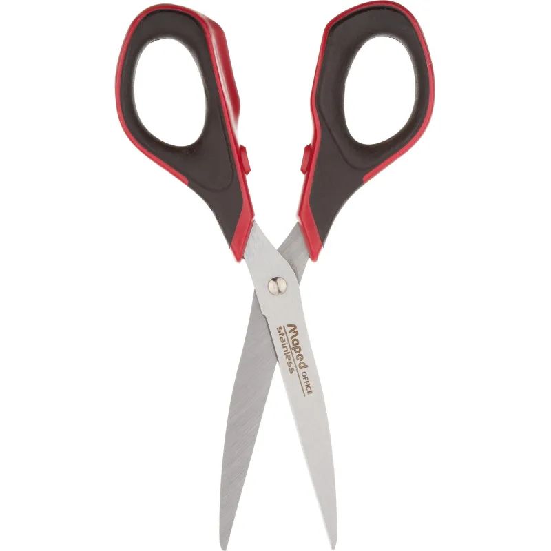 Ножницы Maped ADVANCED SOFT GEL 170мм эргон.ручки,гел.встав,крас/чер,496210