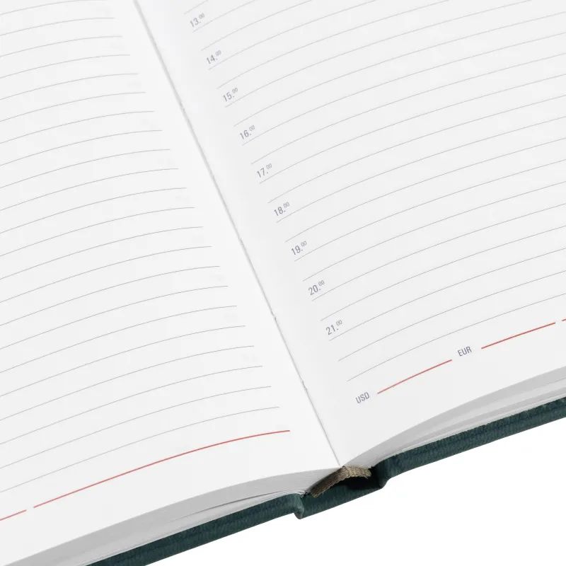 Ежедневник недатированный бирюзовый,А5,143х210мм,176л,ATTACHE Сиам