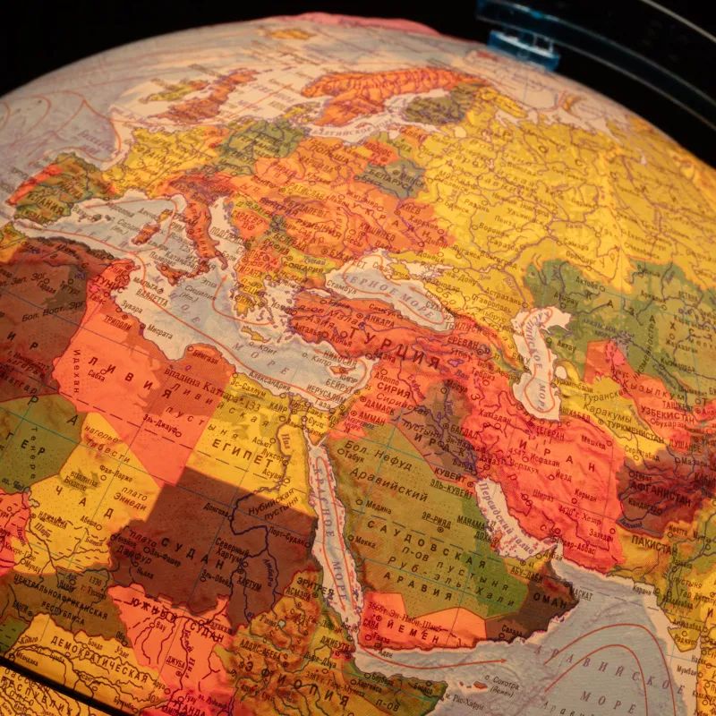 Глобус Физико-политический с подсв. рельефный,250мм, Ке022500195