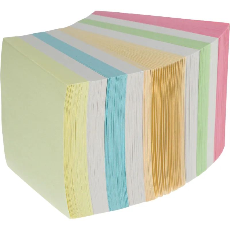 Блок для записей Attache Economy на склейке 9х9х9 цветной 80 г