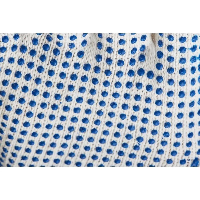 Перчатки защитные трикотаж.ПВХ Точка 6 нитей 62г 10 кл руч овер 10пар/уп