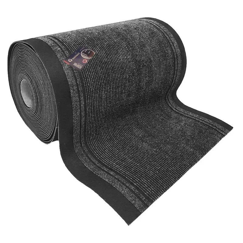 Коврик входной грязезащитный ворсовый дорожка 90x1000 см темно-серый-черный