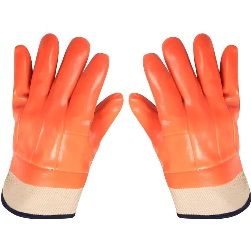 Перчатки защитные нефтеморозостойкие ПВХ утепленные р-р 10 манжет крага