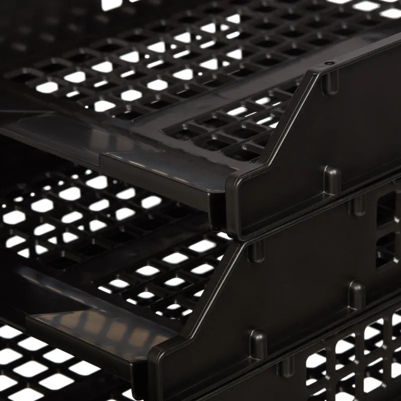 Лоток горизонтальный Стамм STRONG наб. 3 шт.на металл.стержнях черный