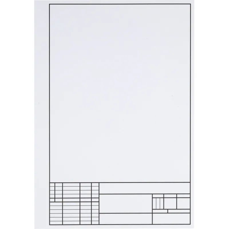 Папка для черчения 7л,А4 с вертикальным штампом 4-7-025