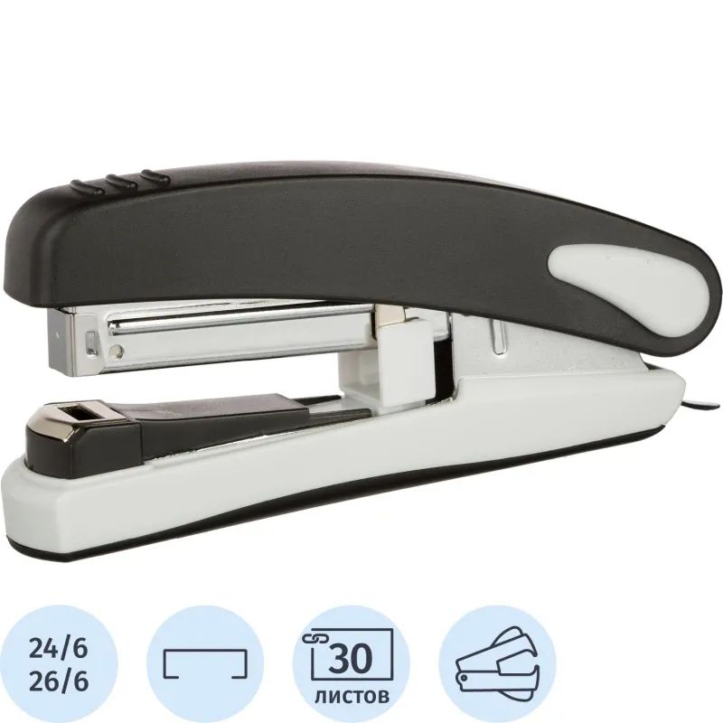 Степлер SAX 539 (№24/6) до 30 лист. чёрный антистеп