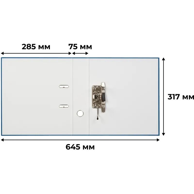 Папка-регистратор Attache Economy, 75мм, 10шт/уп, cиний,ПБП1,карм.кор