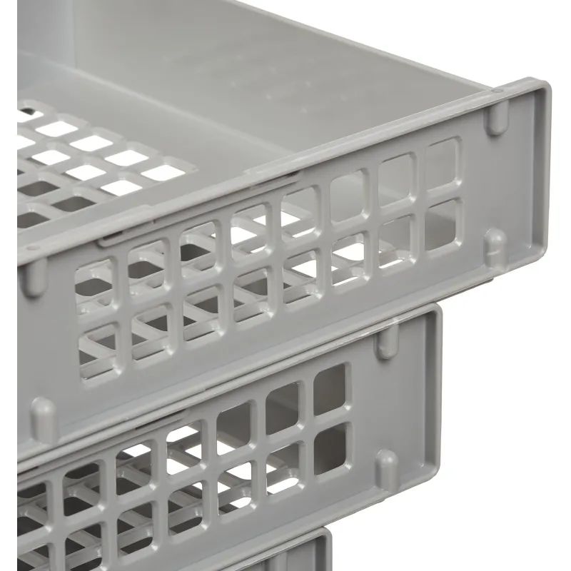 Лоток горизонтальный СТАММ STRONG 3 шт. гориз.на металл.стержнях серый