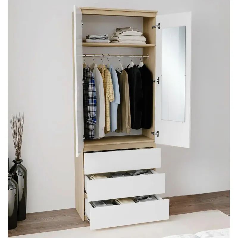 Зеркало KD_на шкаф ЛДСП Комус Мебель К-1И.300х700