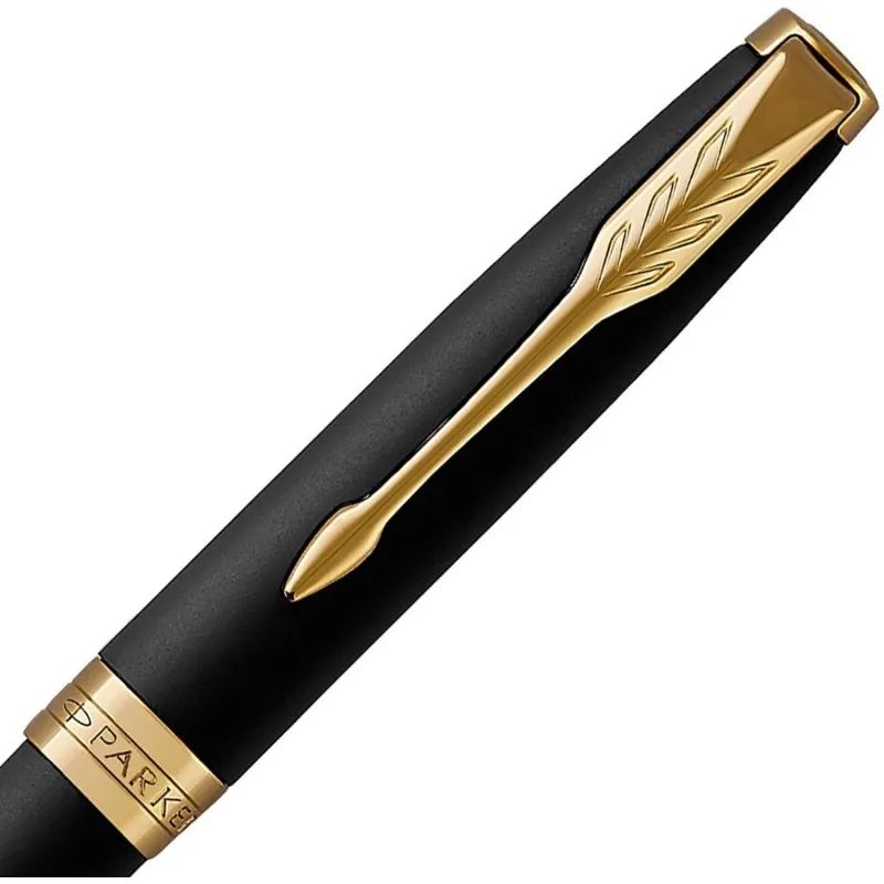 Ручка шариковая PARKER SONNET MATT BLACK GT черный 1,0 мм 1931519
