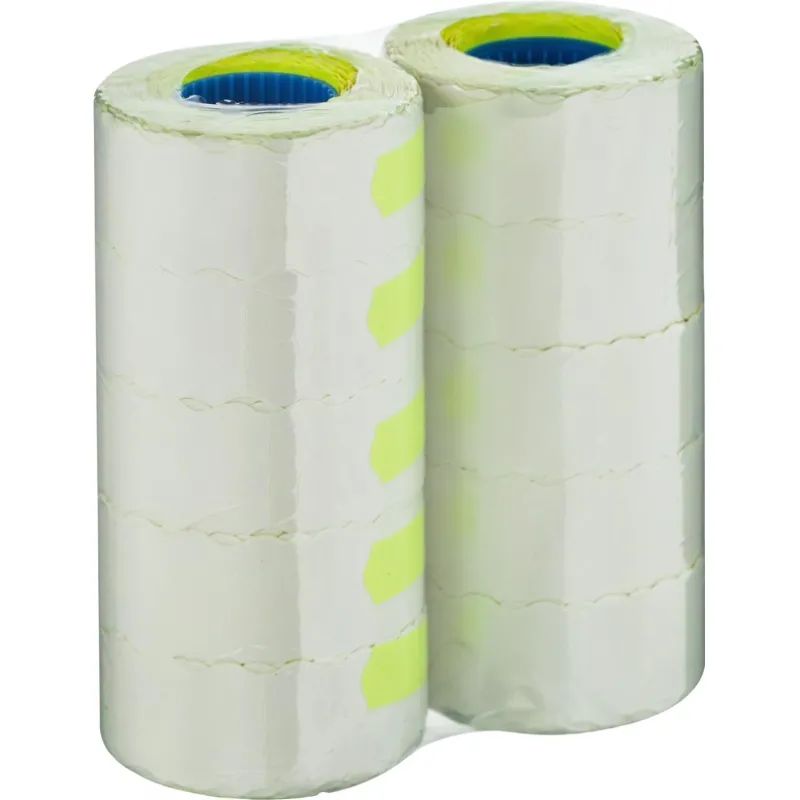 Этикет-лента 22х12 зел волна 1000шт/рул 10рул/уп