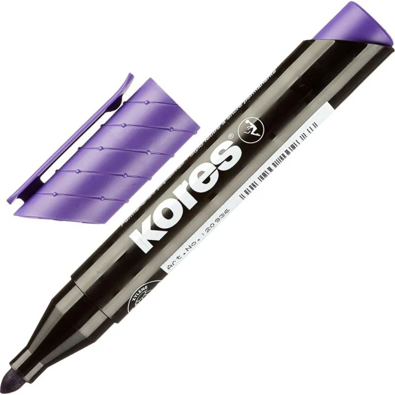 Маркер перманентный KORES набор 6 цв. 1,5-3 мм круглый наконечник &#039;20902