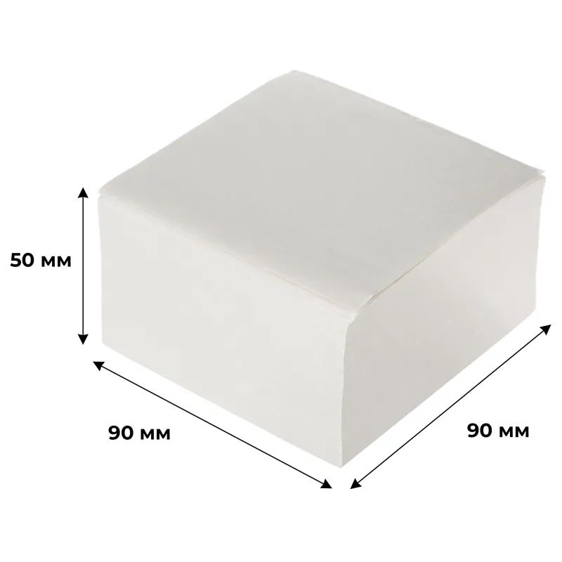 Блок для записей Attache Economy на склейке 9х9х5 белый 65 г/70