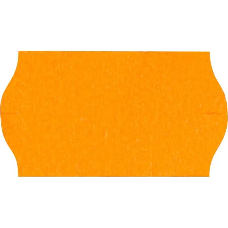 Этикет-лента Эконом 22х12 оранж волна 1000шт/рул 10рул/уп