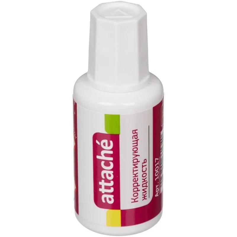 Корректирующая жидкость Attache 20мл на быстросохнущей осн, кисточка 66134