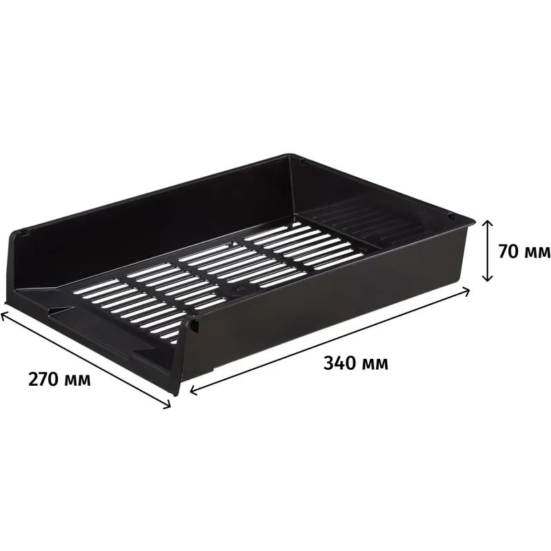 Лоток горизонтальный Attache решетчатый черный ЛТ291АЕ