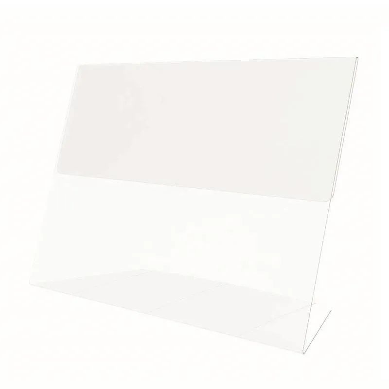 Ценникодержатель настольный д/инф. L-образный 40x60мм, горизонт.,20шт/уп.