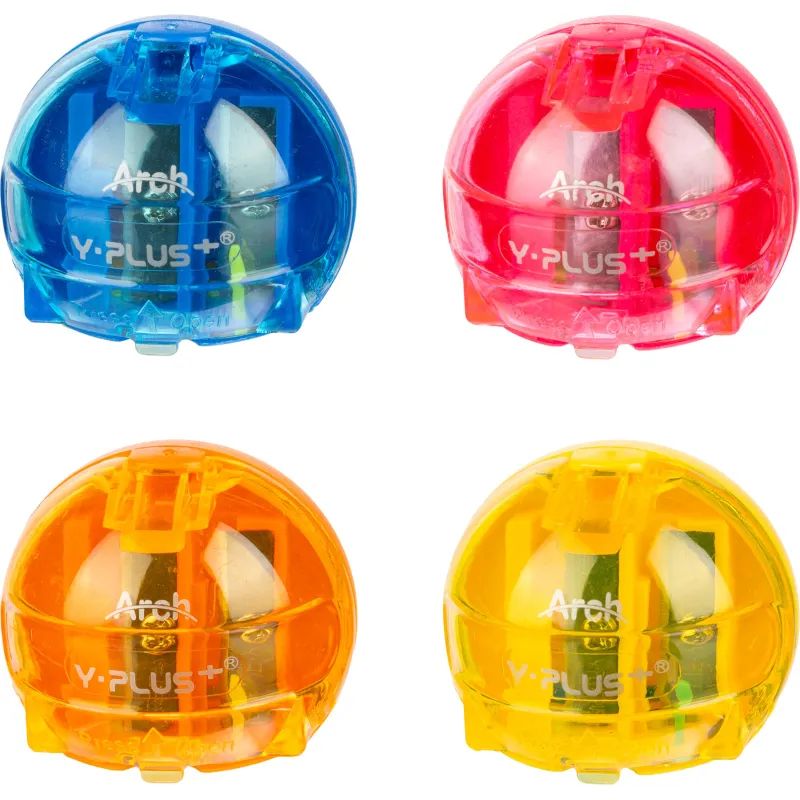 Точилка Y-plus Arch DSX0701 D детская с контейн 2 отв.до 8 и 11 мм.цв в асс