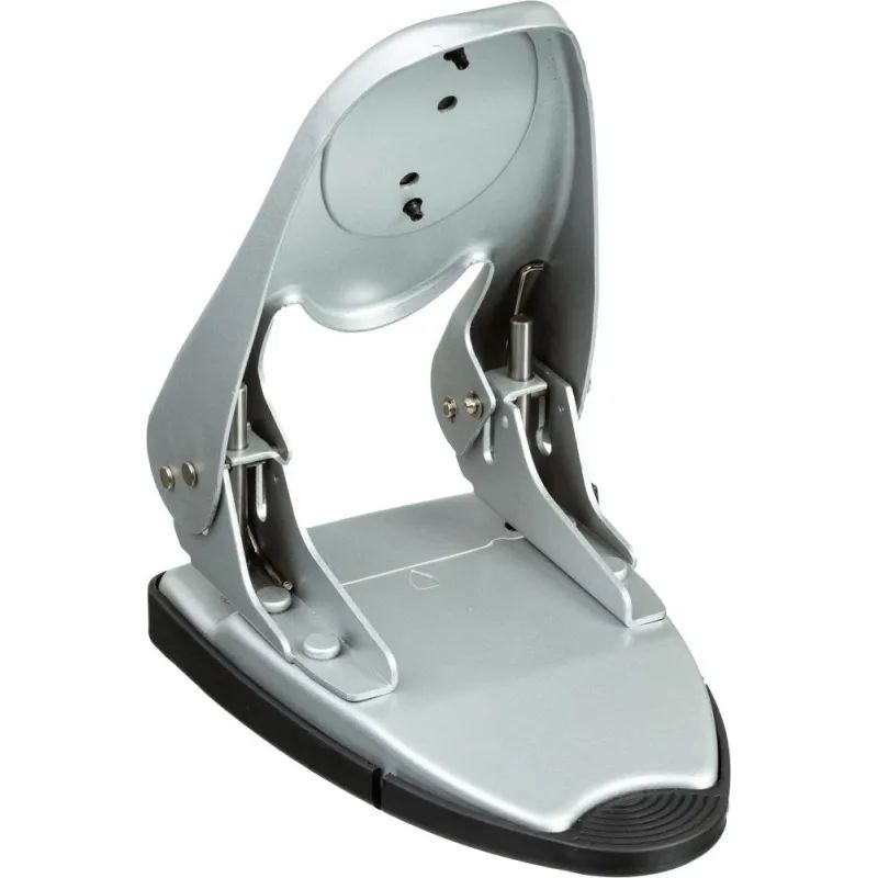 Дырокол ATTACHE 6760 до 60л., металл.,с лин.,с рез.вставкой,серебр.