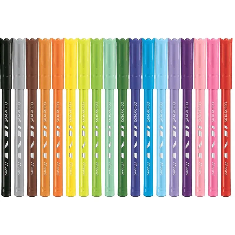 Фломастеры Maped COLOR&#039;PEPS OCEAN,супер-смываемые,18цв/наб,845721