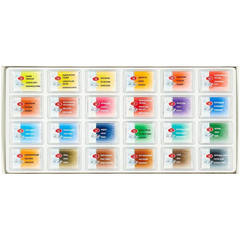 Краски акварельные Белые Ночи  24 шт х2,5 мл, 1941061