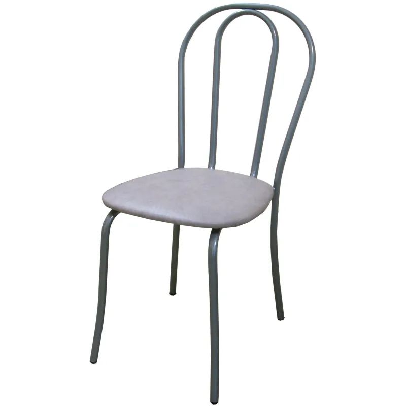 Стул для столовых UD_Вереск СМ7/6-05 карк сереб.металл, к/з серый К-03