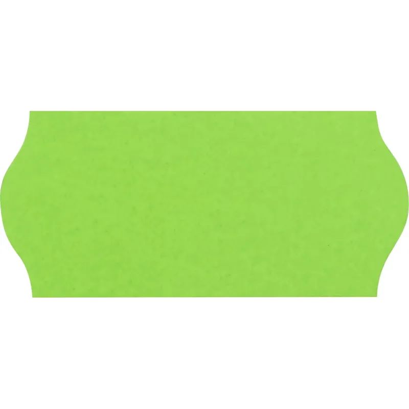 Этикет-лента 26х12 зел волна 1000шт/рул 10рул/уп