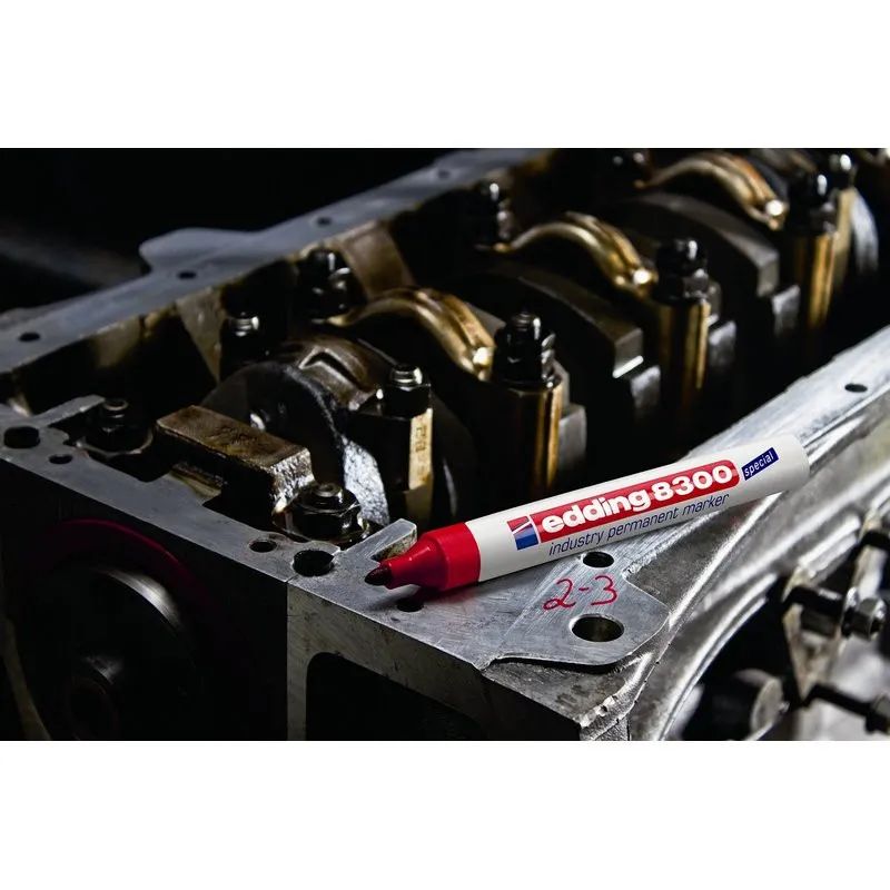 Маркер для агрессивной среды EDDING E-8300/2 красный 1,5-3мм