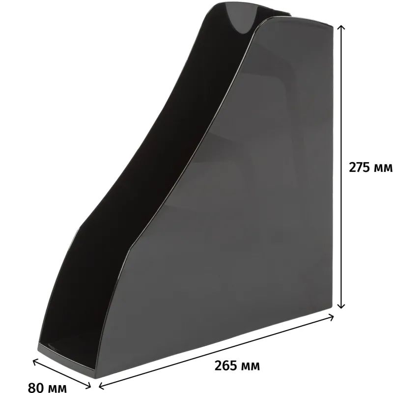 Лоток вертикальный Attache LOFT HDF 80мм черн