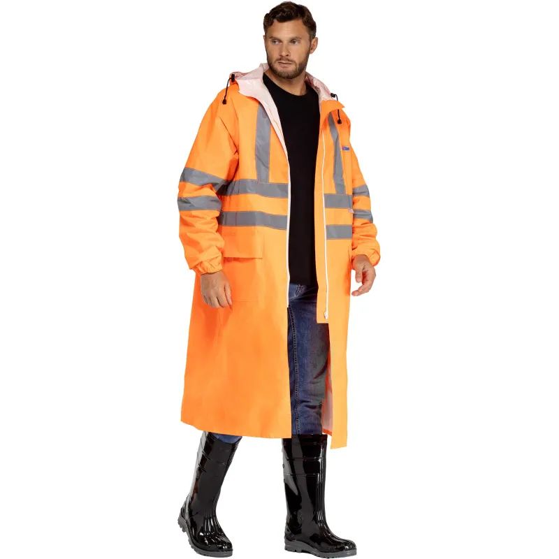 Плащ влагозащитный сигнальный ПВХ Ext-V орж СОП 60-62/182-188