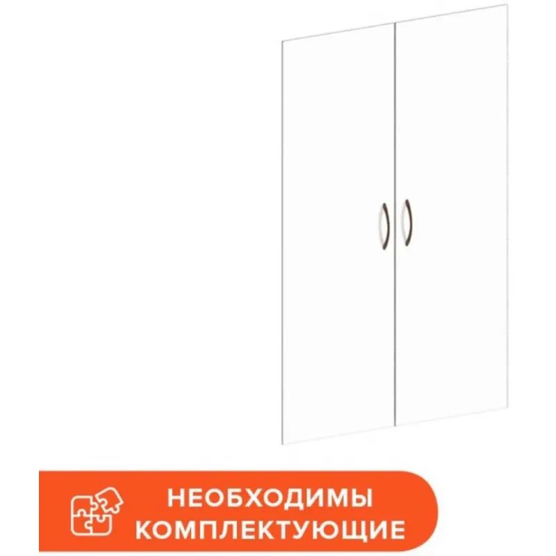 Дверь MON_Канц стеклянная 2 шт ДК 35 (18733) прозр