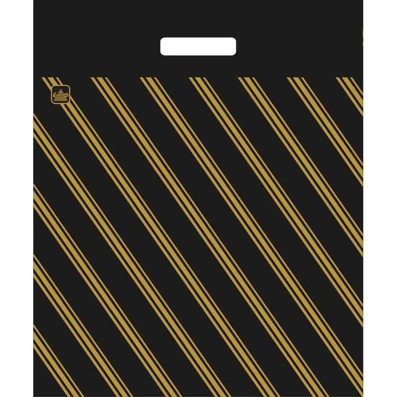 Пакет с вырубной ручкой,ПВД,40х47см,55мкм,50 шт/уп