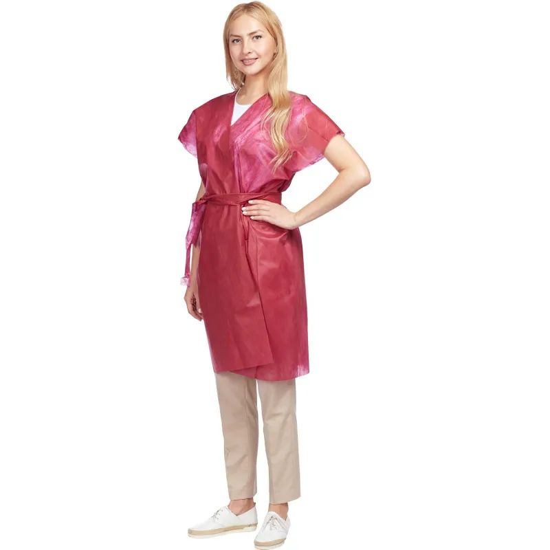 Халат н/с Кимоно спандбонд розовый, 10шт/уп