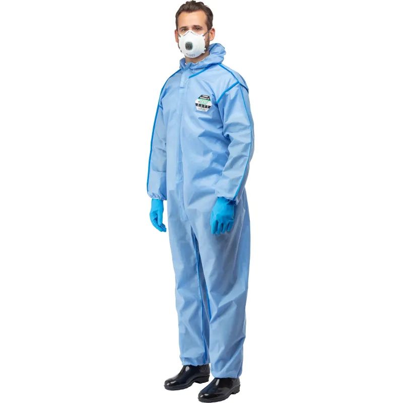 Комбинезон одноразовый защитный с капюш SafeGard76 синий р-р XХXL (ESB428)